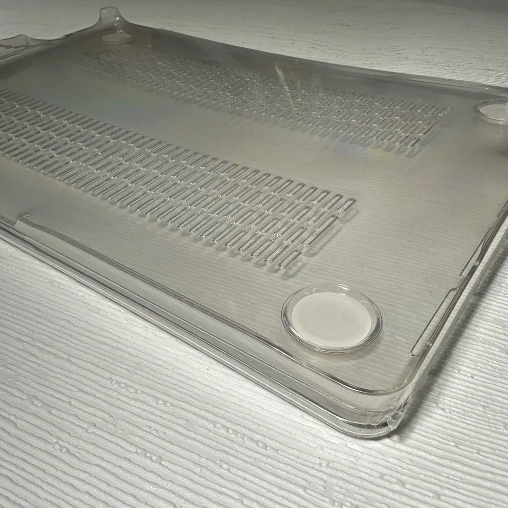 Clear World Globe Sparkle Case for Apple MacBook 13 14 inch Keyboard Cover Bundl